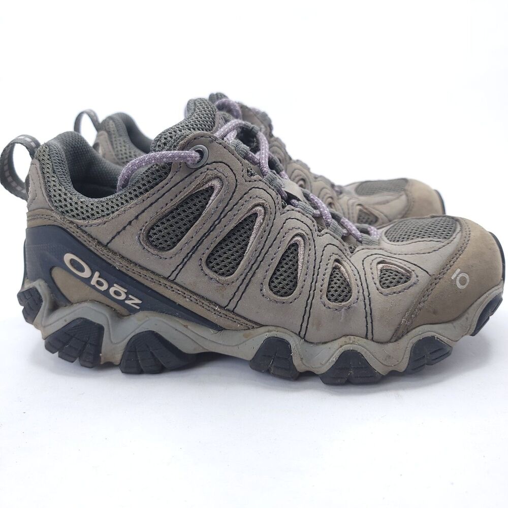 Oboz Bridger Low Waterproof Hiking Shoes Leather B-Dry Drizzle Womens Size 6